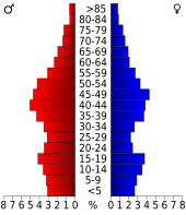 Bevolkingspiramide Carbon County