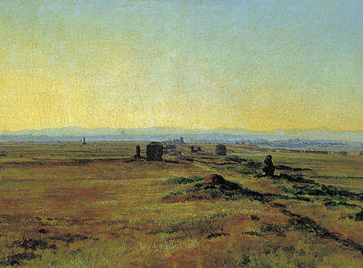 Vía Apia al atardecer (1845)