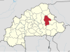 Localisation de la province de la Gnagna au Burkina Faso.