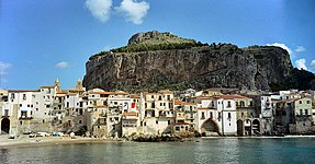 Stranden vid Cefalù.