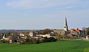 Charmant, Charente, France, view to NE