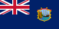 Bandeira de Santa Helena empregada dende 1874 até 1984.