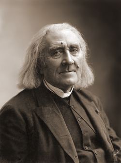 Franz Liszt år 1886. Foto av Félix Nadar.