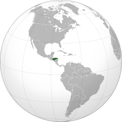 Location o Honduras