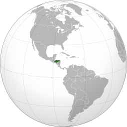 Localização República de Honduras