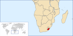 Lokacija Republike Transkei