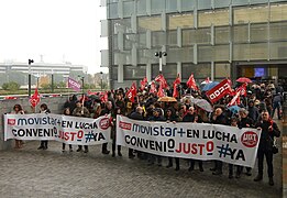Manifestación trabajadores de Movistar+ por conflicto laboral, 09.jpg