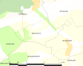 Poziția localității Bischholtz
