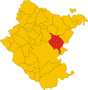 Localizarea Anghiari în Provincia Arezzo