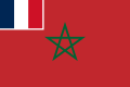 Bandera mercante del protectorado francés de Marruecos (1912-1956)