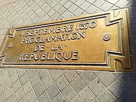 Placa de la proclamación de la República