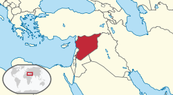 Location of Syria