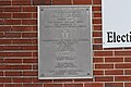 Tattnall County Health Center plaque on Board of Elections building