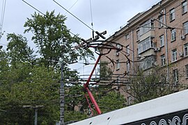 Травмвайно-троллейбусное пересечение в Москве