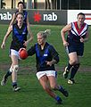 Action from the 2007 VWFL first division grand final between Melbourne University and Darebin Falcons