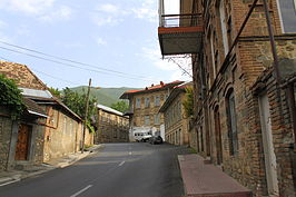 Een straat in Şəki