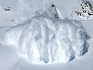 A powder snow avalanche is a form of turbidity current where air is the supporting fluid.