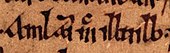 signature d'Amlaíb (roi d'Écosse)