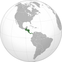 نقشه آمریکای مرکزی