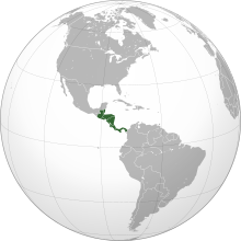 ဗဟိုအမေရိက မြေပုံ