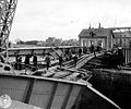 Pont de Cherbourg en 1944.