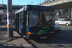 City-busz a Nyugati pályaudvarnál