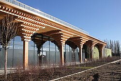 Green Building Supermarkt in Wiesbaden-Erbenheim, Westfassade