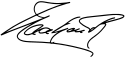 Haakon VII's signature