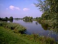 Zusammenfluss der Hamme mit der Wümme (von links) zur Lesum