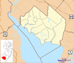 Mauricetown is located in Cumberland County, New Jersey