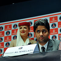 Nasser Al-Khelaïfi, president of Paris Saint-Germain.