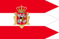 Chorągiew Rzeczypospolitej Obojga Narodów połączonej unią personalną z Elektoratem Saksonii używana w latach 1697–1706 i 1709–1763.
