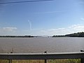 Railroad bridge across Chattahoochee River south of Ernest Vandiver Causeway