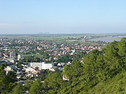 Vinh city view from Quyet mountain