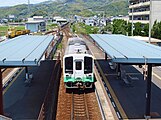 跨線橋より薊野駅方面を望む