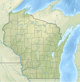 Location of Geneva Lake in Wisconsin, USA.