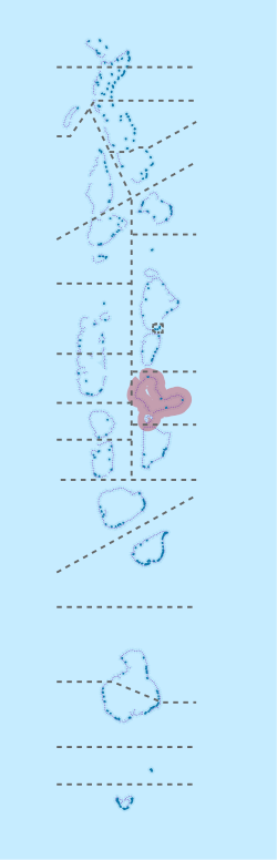Location of Vaavu in Maldives