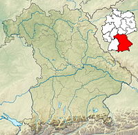 Lagekarte von Bayern