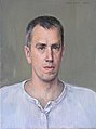 Self-portrait in white shirt. 2001