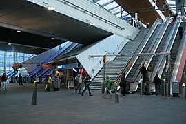 Le hall de la gare en 2007.