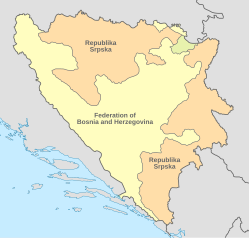 Republika Srpska beliggenhed i Bosnien Herzegovina