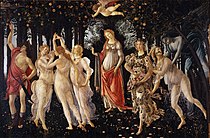 Sandro Botticelli La Primavera, 203 × 314 cm.