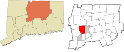 West Hartford's location within the Capitol Planning Region and the state of Connecticut