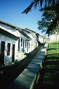 Beco dos Canudos, ancienne hôtellerie des pèlerins, aujourd'hui marché d'artisanat.