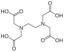 Skeletna formula etilendiamintetraocetne kisline