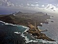 View of the whole island from North-East