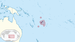 Location of Fiji