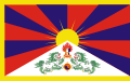 Tibetská vlajka (neužívá se v ČLR) Poměr stran: 5:8
