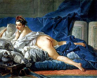 L'Odalisque brune (vers 1749), Paris, musée du Louvre.