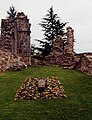 Gisant de Richard à Châlus, qui reçut ses entrailles.